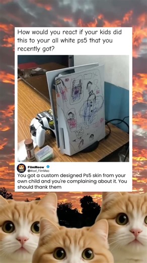 Kids Destroyed His Brand New PS5 With Sharpie Art 🎨 #ps5 #gamingfails #parentinghumor #playstation5