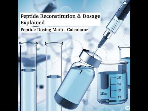 Peptide Reconstitution Explained (Simple Guide + Free Calculator)