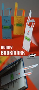 PAPER BUNNY BOOKMARK