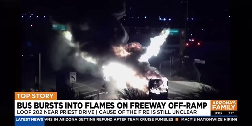 Tempe bus fire shows compressed natural gas safety systems worked