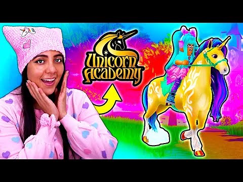 🦄✨🌈 I GOT MY FIRST UNICORN in Unicorn Academy Island on Roblox Wild Horse Islands 🦄✨🌈