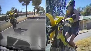 Motorbike rider captured dicing with death on Adelaide roads