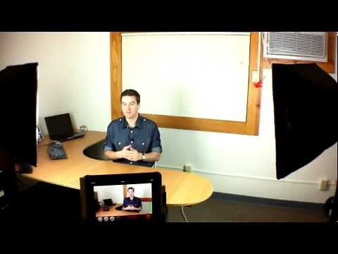 Basic Video Lighting - 2 point lighting