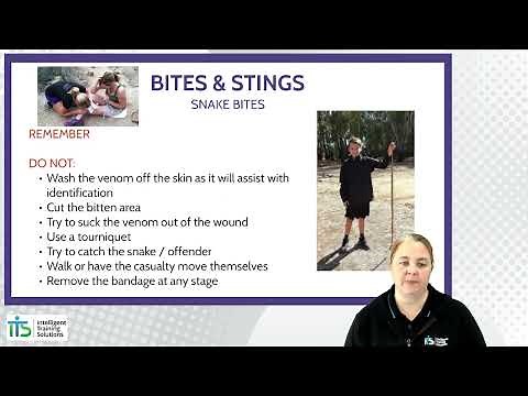 HLTAID011 Provide First Aid - Topic 7 (Bites, Stings, and Poisons)