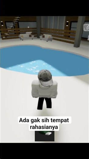 tempat rahasia yang ada di dalam kolam renang motel #roblox #brookhaven