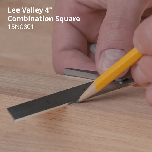 Precision in your pocket. This steel tool is perfect for square & layout work, with an easy-grip design and accessible lock. | Lee Valley Tools