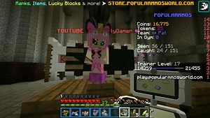 Minecraft LUCKY PINK POKEMON CHALLENGE!!! POPULARMMOS WORLD [ 5]