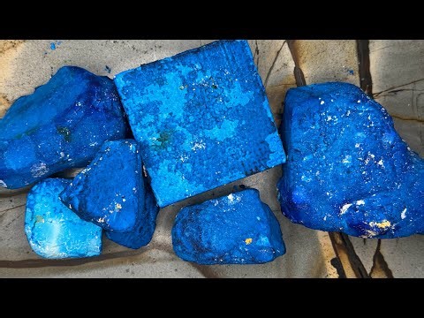 ASMR | Blue Chunks, 1 BRix Block deep dyed