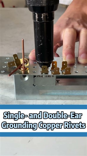 Single and Double Ear Grounding Copper Rivets