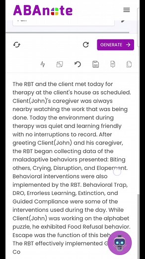 Write ABA session notes in less than 1 minute. #rbt #bcba #abanote #aba