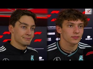 George Russell & Kimi Antonelli Race Interviews | Qatar Grand Prix 2025