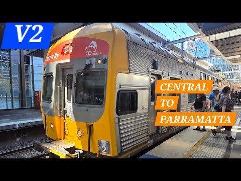 V Set Train Journey | Sydney Central to Parramatta | Driver’s cab view 😀