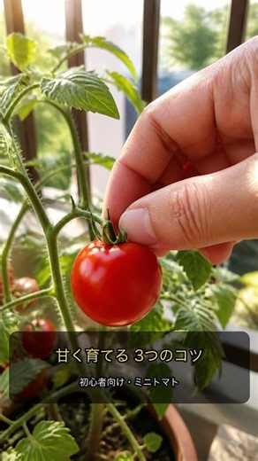 初心者必見！甘いミニトマトを育てる3つのコツ