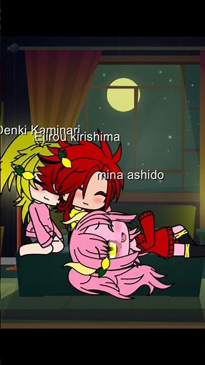 #gachaclub #mha Mina x kirishima x denki