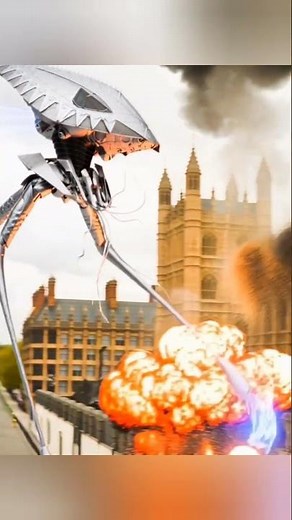 War of the Worlds London Attack Tripods Martian War HF Wells