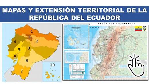 Mapa político del Ecuador - Actualizado » Ecuador en Línea