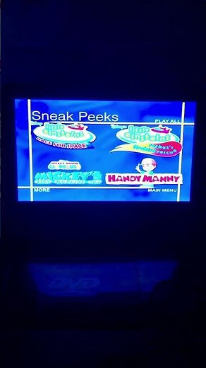 Sneak Peeks Menu from Mickey Mouse Clubhouse: Mickey’s Treat 2007 DVD