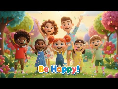 Be Happy Song for Kids | Fun & Cheerful Rhyme by Ibuboy Channel