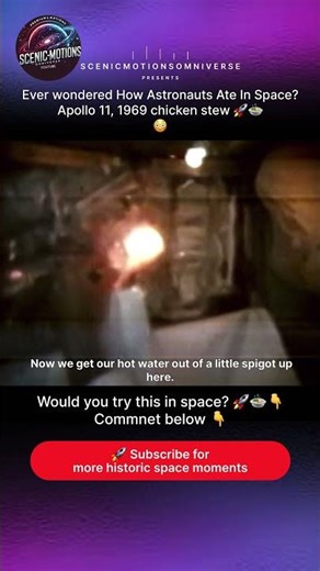 How Astronauts Ate in Space in 1969 😳🚀