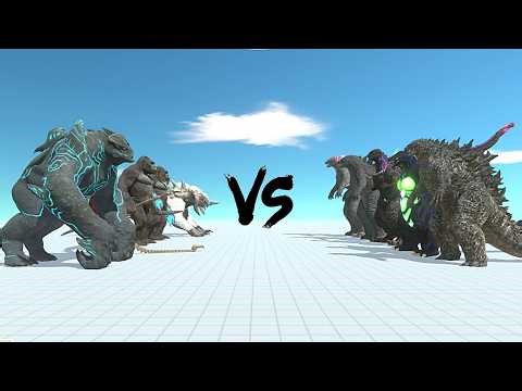 Kong Team VS Godzilla Team - Animal Revolt Battle Simulator | ARBS