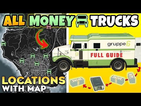 GTA Online All Money Trucks Locations Map & Rewards (How to Find Armored Truck Robberies FULL GUIDE)