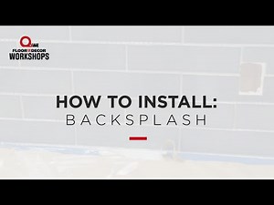 How To Install a Backsplash