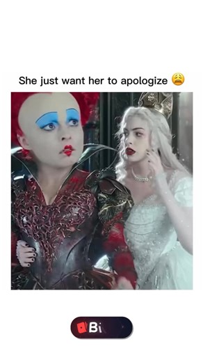 __movie_network__ on Instagram: "Alice Through the Looking Glass 🕰️👑 Genre: Fantasy / Adventure Length: 1h 53m IMDb Rating: 6.2/10 Theme: The heartbreaking truth behind the villainy is finally revealed. In this emotional climax, the White Queen confesses to a childhood lie about eating tarts—a small betrayal that ruined the Red Queen’s life and turned her bitter. A powerful scene showing that even the “evil” queen just wanted an apology and to be loved. Hashtags: #AliceThroughTheLookingGlass #