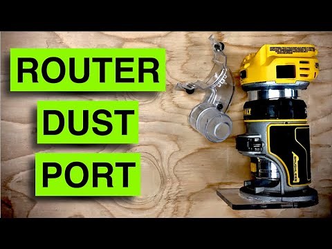 Should you get the Dewalt Router Dust Collector?? LIVE DEMO
