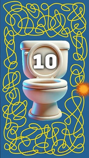 10 Second Toilet Timer Bomb 🚽💣 #countdown #timer #shorts