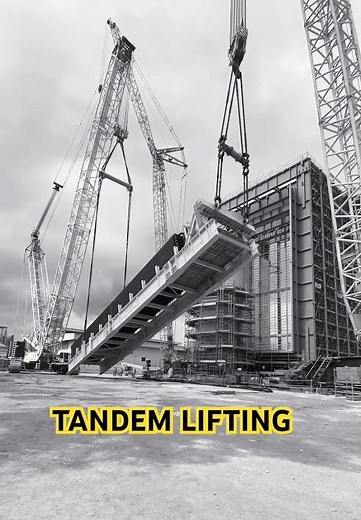 Tandem Lifting - Using Two Crane #crane #rigging