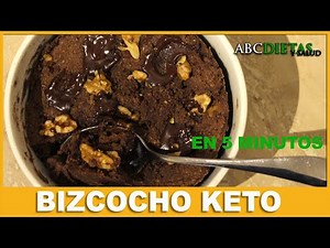 BIZCOCHO KETO de CHOCOLATE y NUECES