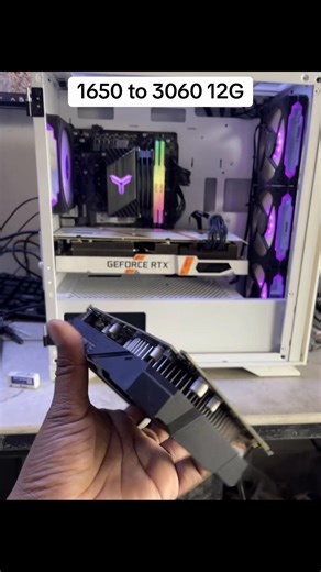 1650 to 3060 12G Upgrade GPu ✅ ព៌តមានបន្ថែមអាចទាក់ទង Aione Computer 🇰🇭 លេខ &Telegram ហាង 087584300 🇰🇭 Facebook page : Aione Computer