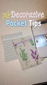 👉 Decorative Pocket Sewing Techniques | 2 Easy Methods