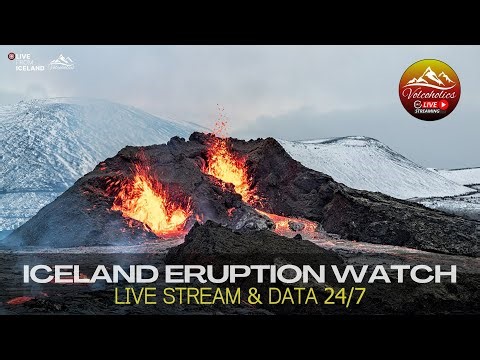 🔴 WATCH LIVE: Iceland Volcano Activity | Real-Time Data