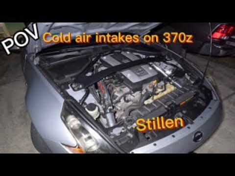 INSTALLING STILLEN COLD AIR INTAKES ON MY FRIENDS 370z!!! (POV)