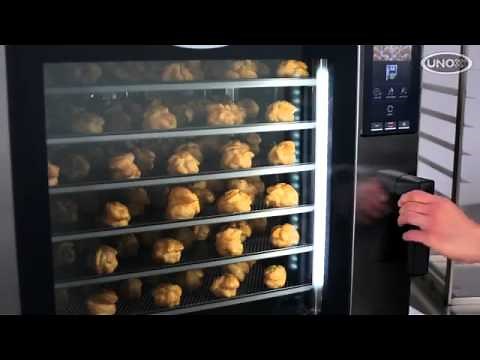 UNOX BAKERTOP Oven -How to bake a full load of choux pastry