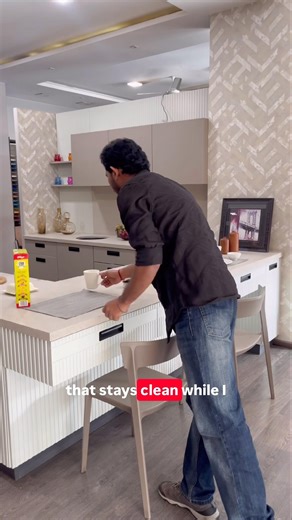 Modular Kitchen with Breakfast Counter | Space Saving Design