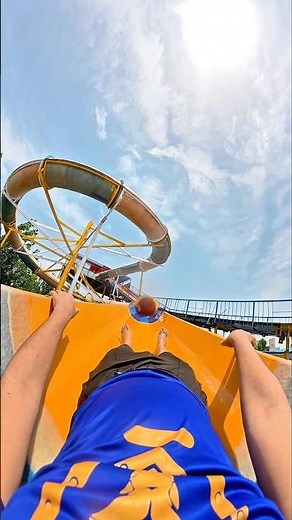 Perfect Emoji Roll & Upside Down Slide Ending! 🤩🎲🙃 #Waterslide #Shorts #POV