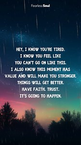Just keep going, don’t give up right now | Fearless Soul