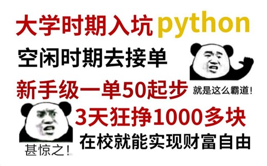 最适合学生党的Python兼职攻略，3天收益近1200！