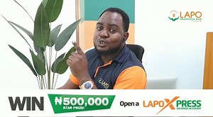 You can walk into any LAPO Branch https://www.lapo-nigeria.org/lapo-branch-directory and open a LAPO Xpress Savings account today. #ImprovingLives | LAPO Microfinance Bank