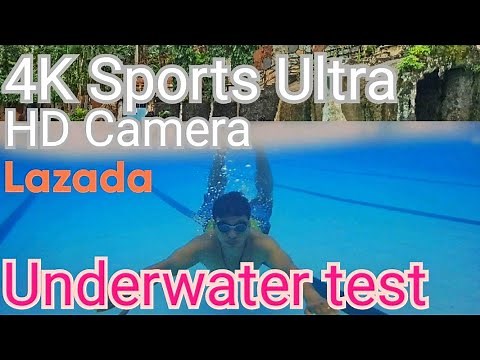 4K SPORTS ULTRA HD DV CAMERA | Underwater Test | Lazada