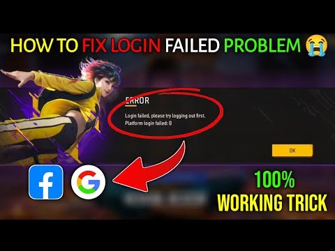 Free Fire Login Failed Please Try Logging Out First| Google Login Problem | Facebook Logging Problem