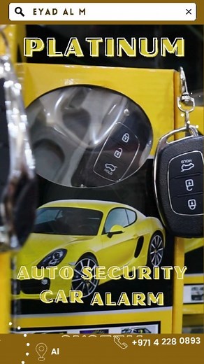 🌟 Keep your vehicle safe and secure with Platinum Auto Security Car Alarm System! 🚗 Designed to provide maximum security, alerting you to any unauthorized access or theft attempts! 💪 easy-to-install design and a perfect addition to your car care kit! 🧼 Choose Platinum for premium car safety! #PlatinumAutoSecurity #MaximumSecurity #ExceptionalResults #reels #car #caraccessories #caraccessoriesshop #shopcar #carshopaccessories #china #chinaacessories #uae #uaeaccessories #trading #retail #whol