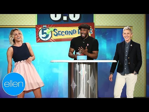 Kaley Cuoco Plays 5 Second Rule