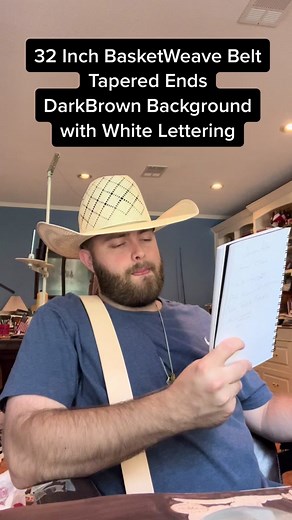 Handmade Custom Leather Belt with Tapered Ends in Dark Brown