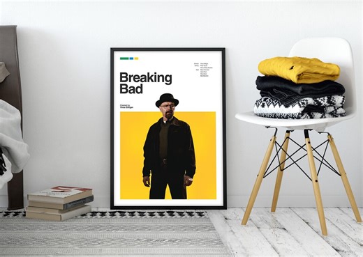 Breaking Bad Poster, Walter White, Bryan Cranston, Aaron Paul, Heisenberg, Vince Gilligan, Digital Print - Etsy