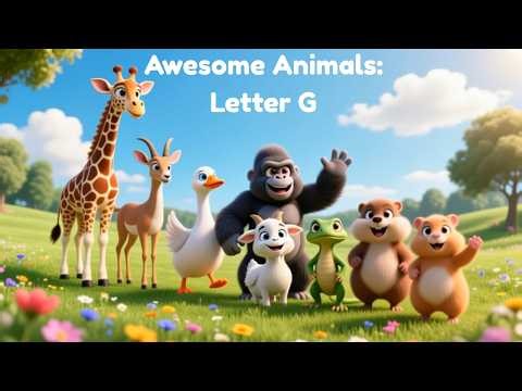 Awesome Animals with the Letter G 🦒🦍 Fun ABC Learning for Kids