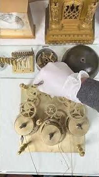 Assembling Antique England Musical Grandfather Clock Movement with 9 Bells