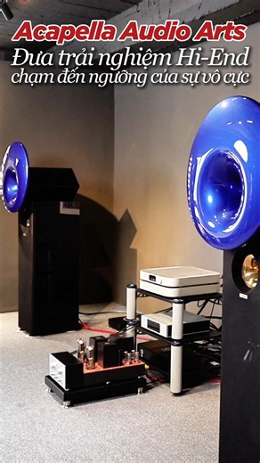 Công Audio on Instagram: "📌 ACAPELLA AUDIO ARTS - Đ𝐮̛𝐚 𝐭𝐫𝐚̉𝐢 𝐧𝐠𝐡𝐢𝐞̣̂𝐦 𝐇𝐢-𝐄𝐧𝐝 𝐜𝐡𝐚̣𝐦 đ𝐞̂́𝐧 𝐧𝐠𝐮̛𝐨̛̃𝐧𝐠 𝐜𝐮̉𝐚 𝐬𝐮̛̣ 𝐯𝐨̂ 𝐜𝐮̛̣𝐜 Thay vì sử dụng các màng loa truyền thống vốn luôn tồn tại độ trễ do khối lượng vật liệu, Acapella Audio Arts từ Đức đã định nghĩa lại dải cao bằng công nghệ Treble Ion (Plasma) độc bản. Bằng cách dùng hồ quang điện để tái tạo âm thanh, Acapella triệt tiêu hoàn toàn hiện tượng méo tiếng và mang lại tốc độ đáp ứng tức thời, giúp dải cao trở